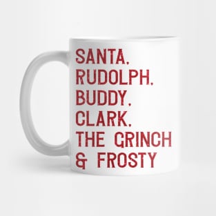 Christmas All Star List Mug